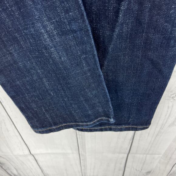 Lee US 8 Short Womens Blue Regular Fit Straight Leg Jeans Dark Wash Mid Rise - Picture 7 of 10